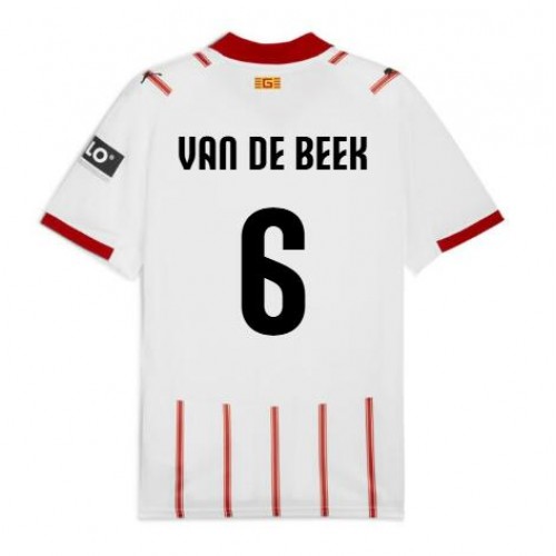 Fotballdrakt Herre Girona Donny van de Beek #6 Hjemmedrakt 2025-26 Kortermet Fotballdrakt Herre Girona Donny van de Beek #6 Hjemmedrakt 2025-26 Kortermet